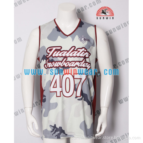 high quality custom designed OEM basketbal jersey